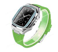 Case de kit de modification de diamant pour bande 8 7 45 mm 44 mm Base de boîtier en acier inoxydable pour la série Iwatch 6 SE 5 4 SET DE MOD DIY