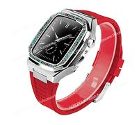Case de kit de modification de diamant pour bande 8 7 45 mm 44 mm Base de boîtier en acier inoxydable pour la série Iwatch 6 SE 5 4 SET DE MOD DIY