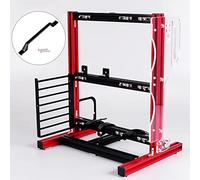 Case de PC en Plein Air, Banc de Test PC ATX M-ATX/ITX Châssis Open Vertical Handle Open Frame d'ordinateur Case Overclocking Test Platform Cassis Rack (Rouge)