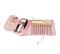 Case de roulement de Brosse de Maquillage - Support de boîtier en Retrait, Organisateur de Maquillage de Voyage | Sac de Rangement imperméable de 2 en 1 Portable avec Machines à sous, Organisateur de