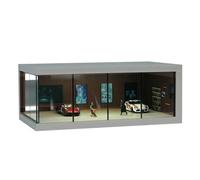 Case de stockage du modèle de voiture | Armoire à présentation LED à l'épreuve des poussières | Organisateur de stockage empilable, étui de spectacle d'économie d'espace avec lumière pour la collecte,