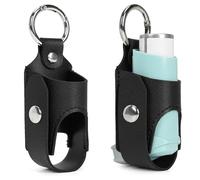Case de Transport de l'inhalateur - Porte-espaceur, Poche de Voyage | Étui de Rangement en Cuir PU avec Clip pour Une Utilisation Quotidienne de l'asthme, Sac de Protection pour la randonnée Scolaire