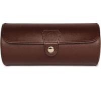 CASE ELEGANCE Boîte à Montres Portable Coffret Montre Homme/Femme en Similicuir, Boîte de Rangement pour 3 Montres (Brun)