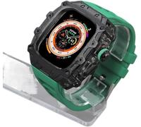 Case en alliage de style RM Kit de lunette transparente MOD ， pour Ultra 2 49 mm ， Bands de montre en caoutchouc Accessoires Men Met Metal PC Couverture de montre PC ， pour ES Ultra 2 49 mm Watch DIY