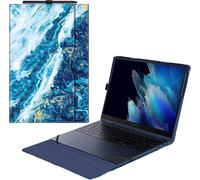 Case For 15.6 Inch Samsung Galaxy Book 2 Pro 360 / Galaxy Book 2 Pro ¿ Folio Case Cover With Document Pocket, Sand Wave