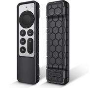 Case for Apple TV Remote 4K / HD Siri Remote 2022 2021 (3rd and 2nd Gen) - Lightweight Silicone Case Cover Shockproof Anti-Slip Black