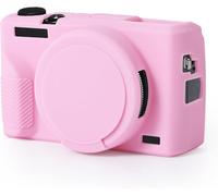 Case for Canon G7X Mark III,Pink Silicone Soft Camera Protective Case with Removable Lens Cap Camera Accessories for Canon G7X Mark III,Pink,camera case