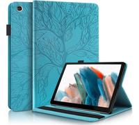 Case For Galaxy Tab A8 10.5 2021 Pu Leather Tablet Cover Protective Case For Samsung Tab A8 2021 Pencil Holder Wallet Tablet Case For Samsung Galaxy Tab A8 Sm-X200/Sm-X205/Sm-X207, Blue