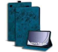 Case For Galaxy Tab A9+/A9 Plus 11 Inch 2023 Pu Leather Tablet Cover Protective Case Samsung Galaxy Tab A9+ 2023 Pencil Holder Wallet Tablet Case Sm-X210/X215/X216 Royal Blue