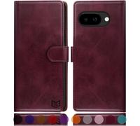 Case For Google Pixel 9 Inch [Magnetic Protection] [Rfid Blocking] Card Slots Protection Case Premium Pu Leather Case Cover For Pixel 9a Wallet Wine Red