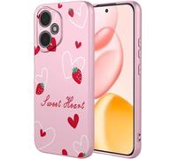 Case For Honor 400 5g, Very Thin Liquid Silicone Soft Gel Case Cover With Cute Flower Animal Pattern, Stylish Matte Tpu Bumper Shockproof Case - Pink S07