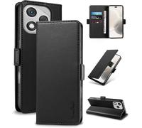 Case For Honor 400 Lite \ [Rfid Blocking] Luxury Pu Protective Case [Magnetic] [Card Slot] [Stand] Wallet Flip Case, [Black]