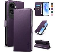 Case For Honor 90 Lite \ [Rfid Blocking] Luxury Pu Protective Case [Magnetic] [Card Slot] [Stand] Wallet Flip Case, [Purple]