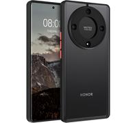 Case For Honor Magic 5 Lite 6.67 Inches, Translucent Matte Back Protective Camera Case, Wireless Charging Possible, Slim Shockproof Back Anti-Scratch Reinforced Frame, Black