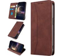 Case For Honor Magic 5 Pro 5g, Protective Pu Leather Case [Card Holder], Shockproof Wallet Flip Case For Honor Magic 5 Pro 5g (Coffee)