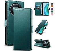 Case For Honor Magic 6 Lite \ [Rfid Blocking] Luxury Pu Protective Case [Magnetic] [Card Slot] [Stand] Wallet Flip Case, [Green]