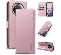 Case For Honor Magic 7 Lite \ [Rfid Blocking] Luxury Pu Protective Case [Magnetic] [Card Slot] [Stand] Wallet Flip Case, [Powder]