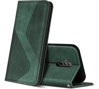 Case For Huawei Mate 20 Lite, Premium Leather Protective Case Cover With [Card Slots] [Magnetic], Flip Folio Wallet For Huawei Mate 20 Lite (Green)