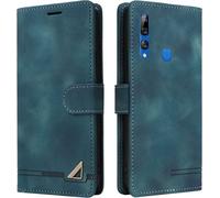 Case For Huawei P Smart Z/Huawei Y9 Prime 2019, Shockproof Card Slot Wallet Protective Case, Card Holder Flip Pu Leather Case (Green)