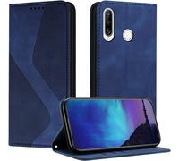 Case For Huawei P30 Lite/Nova 4e, Huawei P30 Lite/Nova 4e Case, Pu Leather Wallet Flip Case Magnetic Flip Case Cover (Blue)