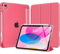 Case for iPad 11 inch (A16) 11th Generation 2025,iPad 10th Gen 10.9 inch 2022 Case with Pen Holder,Slim Lightweight Tri-Fold iPad 10th Gen Case with Heavy Duty Translucent Back PC,Watermelon