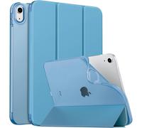 Case For Ipad (A16) 11th Gen 11 Inch 2025, Ipad 10th Gen 10.9 Inch 2022, Case With Soft Tpu Back Cover Flip With Semi-Transparent Stand Auto Wake/Sleep Protector, Misty Blue