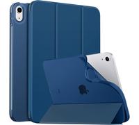 Case For Ipad (A16) 11th Gen 11 Inch 2025, Ipad 10th Gen 10.9 Inch 2022, Case With Soft Tpu Back Cover Flip With Semi-Transparent Stand Auto Wake/Sleep Protector, Dark Navy Blue
