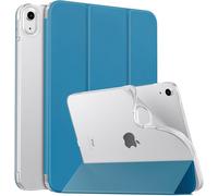Case For Ipad (A16) 11th Gen 11 Inch 2025, Ipad 10th Gen 10.9 Inch 2022, Case With Soft Tpu Back Cover Flip With Semi-Transparent Stand Auto Wake/Sleep Protector, Peacock Blue