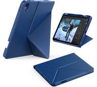 Case for iPad (A16) 11th Generation 11 inch 2025,iPad 10th Gen 10.9 inch 2022,K Pattern Folding Panel with Stand Function and Auto Sleep/Wake Function,Ocean Blue