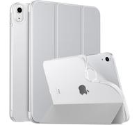 Case for iPad (A16) 11th Generation 11 Inch 2025, iPad 10th Gen 10.9 Inch 2022, Soft TPU Back Cover Flip Case with Stand Semi-Transparent Protector, Silver