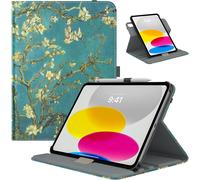 Case for iPad (A16) 11th Generation 11 Inch 2025/iPad 10th Generation 10.9 Inch 2022,Solid PC 90 Rotating Case with Auto Wake/Sleep and Stylus Ring,Blooming Apricot