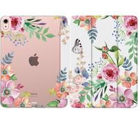 Case for iPad Air 11 Inch 7th/6th Generation M3/M2 2025/2024,iPad Air 5th/4th Gen 10.9 Inch 2022/2020,Translucent Frosted TPU Back Cover,Auto Wake/Sleep,Scented Flower