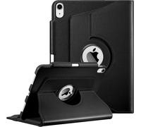 Case For Ipad Air 11 Inch M3/M2 (2025/2024), Ipad Air 5/4 10.9 Inch (2022/2020) ¿ [Pen Storage] 360° Rotating Case Cover With Auto Sleep/Wake Design, Black
