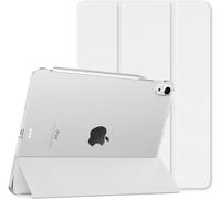 Case for iPad Air 11 Inch M3/M2 (2025/2024),iPad Air 5th/4th Generation (2022/2020) 10.9 Inch,Slim Protective Case with Transparent Back,Sleep/Auto Wake,White