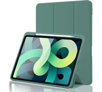 Case for iPad Air 7 11 Inch 2025 M3/Air 6 2024 M2/Air 5/4 2022 2020 10.9 Inch with Pen Holder,Supports Pencil 2nd Gen Charging,Auto Wake/Sleep Smart Cover,Pine Green