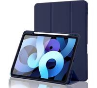 Case for iPad Air 7 11 Inch 2025 M3/Air 6 2024 M2/Air 5/4 2022 2020 10.9 Inch with Pen Holder,Supports Pencil 2nd Gen Charging,Auto Wake/Sleep Smart Cover,Dark Blue