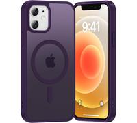 Case For Iphone 12/12pro, Compatible With Magsafe Wireless Charging, Anti-Shock, Anti-Yellowing, Anti-Scratch Back Pc Magnetic Case, Dark Purple
