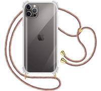 Case For Iphone 12 / Iphone 12 Pro, Cell Phone Necklace Transparent Silicone Case 360 Degree Shockproof, Ultra Thin Soft Tpu Case With Cord, Rainbow