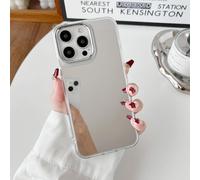 Case For Iphone 15 Pro Max, Luxury Mirror Clear Glossy Soft Tpu And Hard Pc Slim Pc Case, Full Camera Lens Anti-Scratch Protection For Iphone 15 Pro Max 6.7"" - Transparent