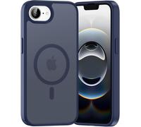 Case For Iphone 16e,Compatible With Magsafe Wireless Charging,Shockproof,Anti-Yellowing,Anti-Scratch Back Pc Magnetic Case Cover For Iphone 16e,Dark Blue