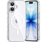 Case For Iphone 17, Compatible With Magsafe Wireless Charging, Shockproof, Anti-Yellowing, Anti-Scratch Back Pc Magnetic Case Cover For Ip 17, Transparent