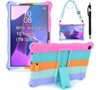 Case For Lenovo Tab M10 3rd Generation 10.1 Inch Tb328 2022 With Pencil Holder Protective Silicone Case Cover For Tablet M10 3rd Gen Case Pouch With Stylus Pen Shoulder Strap For M10 10.1 Inch