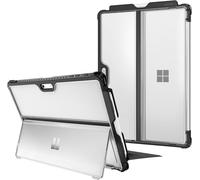 Case for Microsoft Surface Pro 7+/7/6/5/LTE 12.3 Inch, Case with Stylus Storage, Hard Cover with Kickstand Protection, Transparent