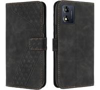 Case For Motorola Moto E13 4g, Premium Pu Leather Wallet Phone Case [Magnetic Clasp] [Card Slots] Flip Case For Moto E13 4g (Black)