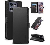 Case For Motorola Moto Edge 50 Neo \ [Rfid Blocking] Luxury Pu Protective Case [Magnetic] [Card Slot] [Stand] Wallet Flip Case, [Black]