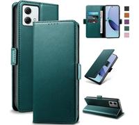 Case For Motorola Moto G84 \ [Rfid Blocking] Luxury Pu Protective Case [Magnetic] [Card Slot] [Stand] Wallet Flip Case, [Green]