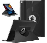 Case for New iPad 9th Gen 2021,iPad 8th Generation 2020,iPad 7th Gen 10.2 Inch 2019,Swivels 360 Degree Swivel Auto Sleep/Wake Retina Display Tablet-Black