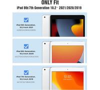 Case for New iPad 9th Gen 2021,iPad 8th Generation 2020,iPad 7th Gen 10.2 Inch 2019,Swivels 360 Degree Swivel Auto Sleep/Wake Retina Display Tablet Case-White Marble