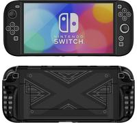 Case For Nintendo Switch 2,Cmprend 1 Protective Case + 2 Handle Cases,Pc + Tpu Composite Materials,Anti-Scratch And Shock Absorbing Full Protection-Black