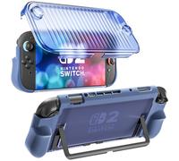 Case for Nintendo Switch 2, Dockable Travel Integrated Cover for Switch 2 2025, Foldable Case for Nintendo 2 Joycon (Blue)